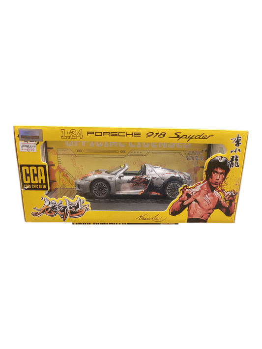 Cca Porsche 918 Spyder Brucelee Doors Can Be Open , 1:24 Scale