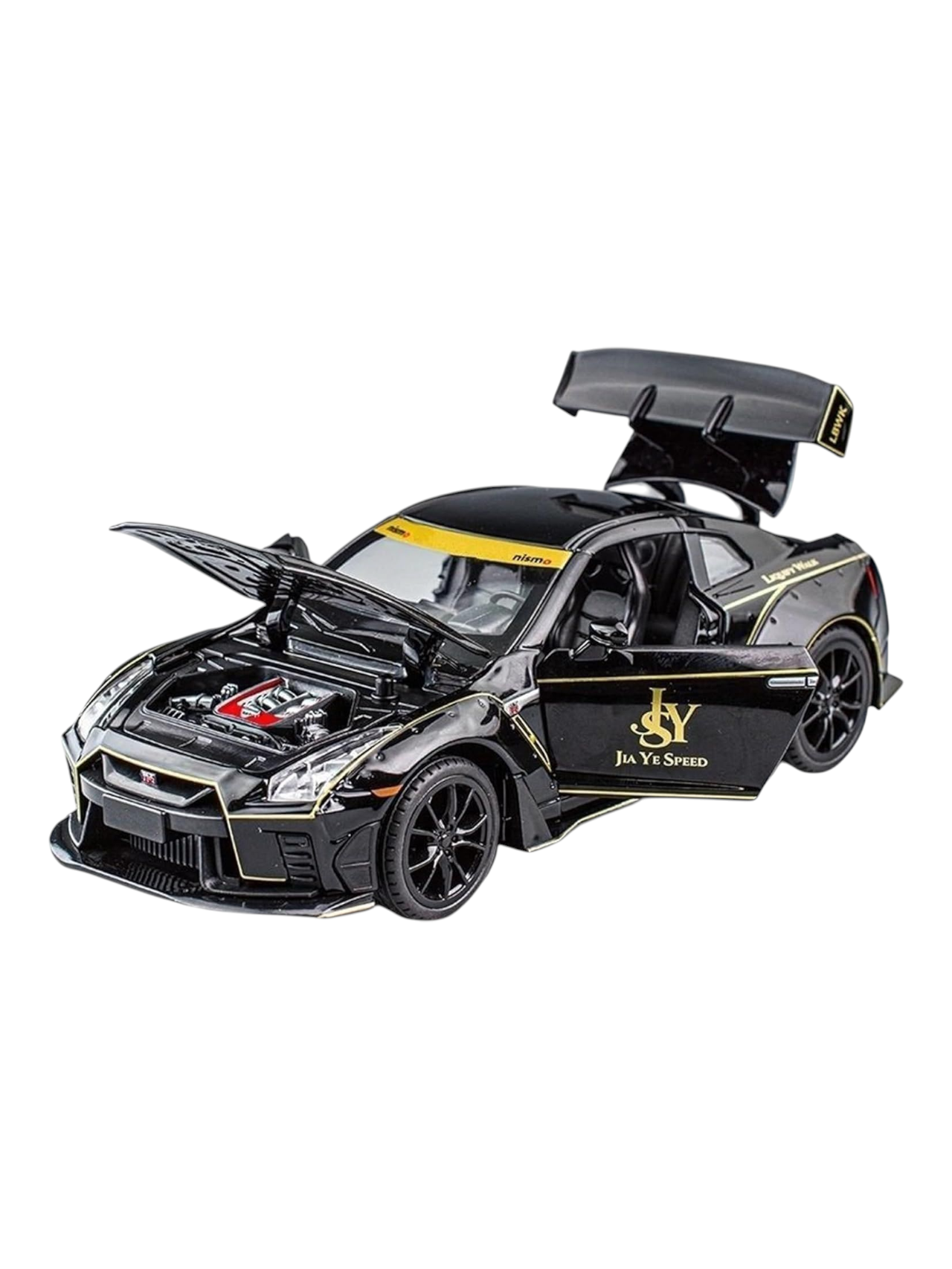 XQT Nissan GT-R R35 Alloy Car Simulation Die-Cast Model 1:22 Scale
