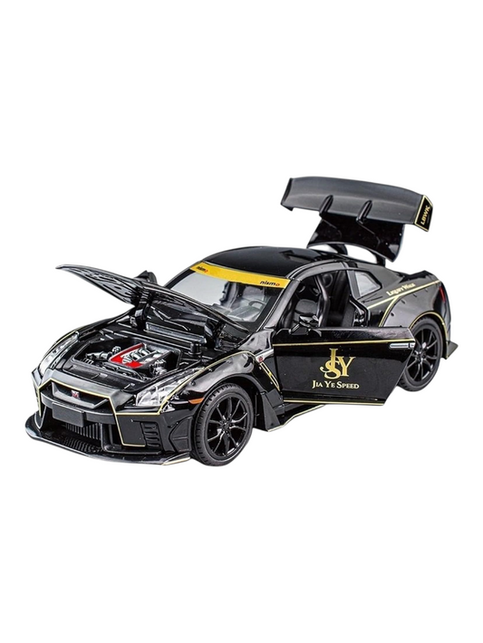 XQT Nissan GT-R R35 Alloy Car Simulation Die-Cast Model 1:22 Scale