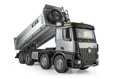 Huina Toys 1536 PRO 1:14 Scale RC Alloy Dump Truck 13 Function 2.4GHz (Remote Control) Truck Heavy Duty Construction Vehicle With Metal Dump LED Light