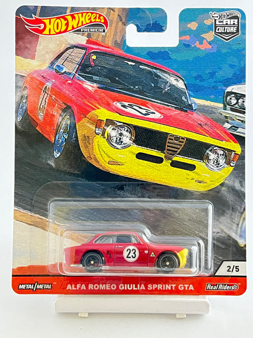 HotWheels Alfa Romeo Giulia sprint GTA Imported Premium 1:64 Scale