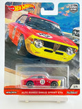 HotWheels Alfa Romeo Giulia sprint GTA Imported Premium 1:64 Scale