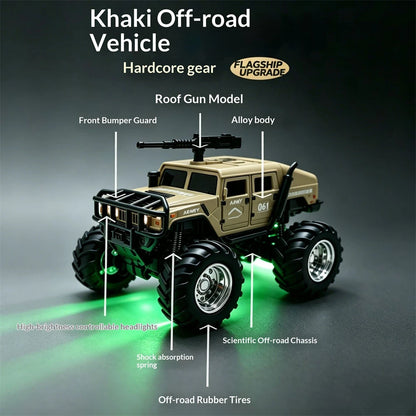 TRASPED Mini RC Crawler 1:64 Scale – Random Assortment | 2.4GHz Remote Control | LED Lights