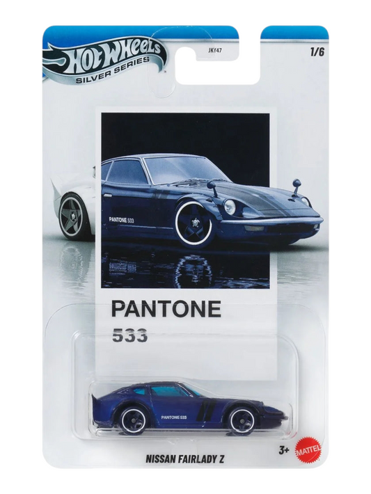 HotWheels Silver Series Pantone Sunset Race Nissan Fairlady Z Imported Mainline Card Art 1:64 Scale