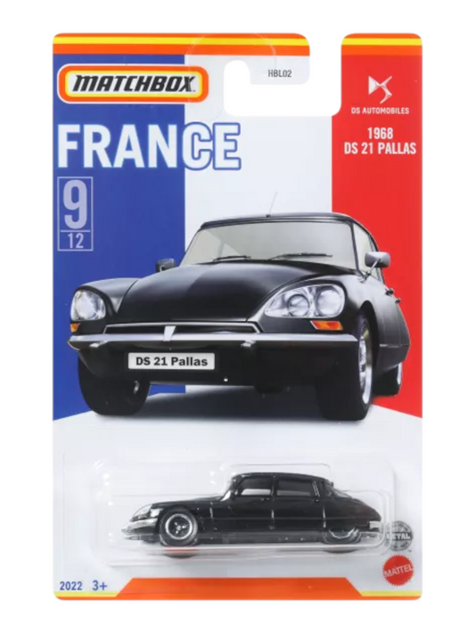 Matchbox France 1968 DS 21 Pallas no 9/12 Imported Mainline 1:64 Scale