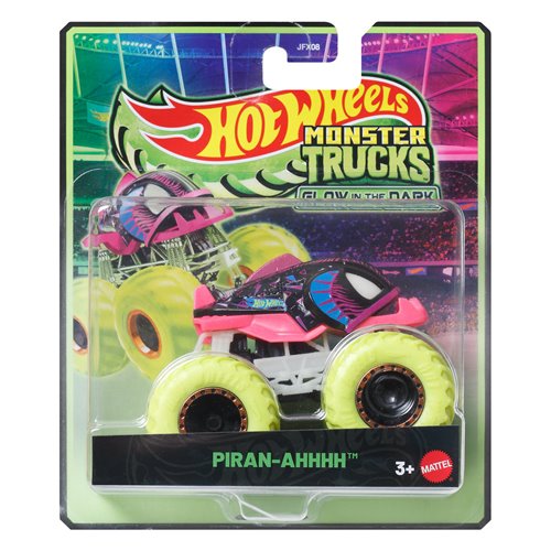 HotWheels monster trucks glow in the dark piran ahhhh 1:64 Scale JFX08