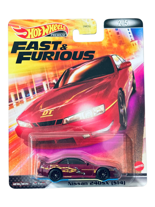 HotWheels Fast and Furious Nissan 240SX (S14) Imported Premium 1:64 Scale