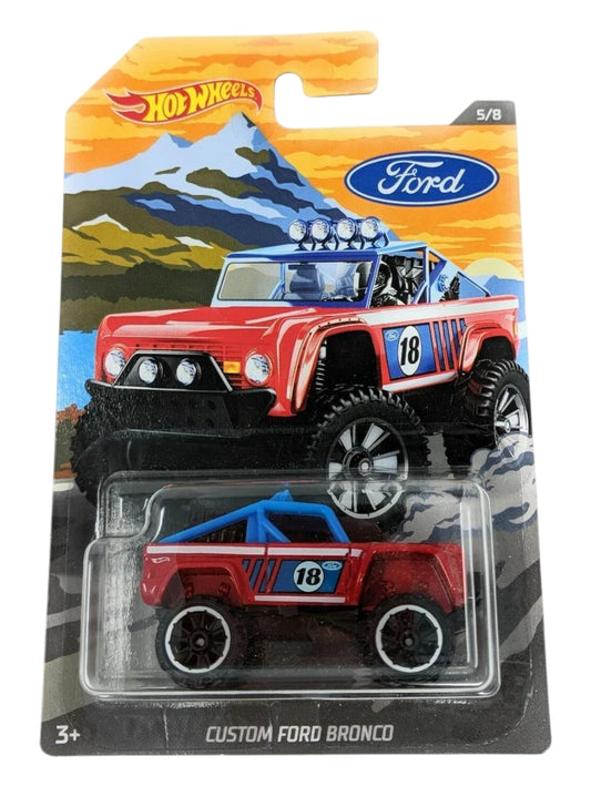 HotWheels custom ford bronco imported mainline card art 1:64