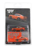 Mini GT #1142: Porsche 911 Carrera RS 2.7 Tangerine with Black Livery 1:64 Scale