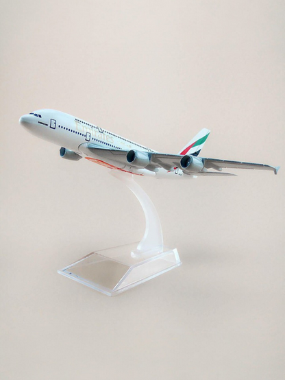Aircraft Model Airbus A380 Emirates Airplane 16 CM (Code-101)