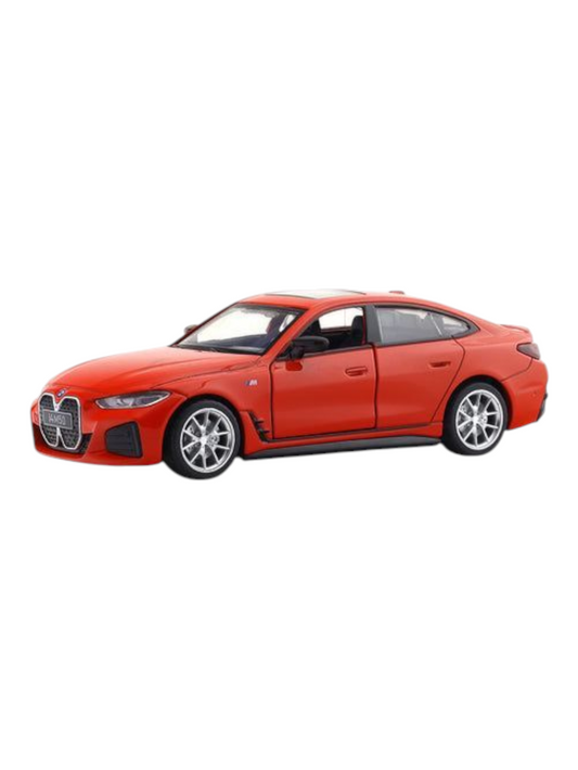 CCA BMW i4 M50 Red 1:32 licensed pullback diecast Scale Model car