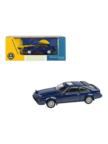 Para64 1984 Toyota Celica Supra Dark Blue 1:64 Scale Diecast