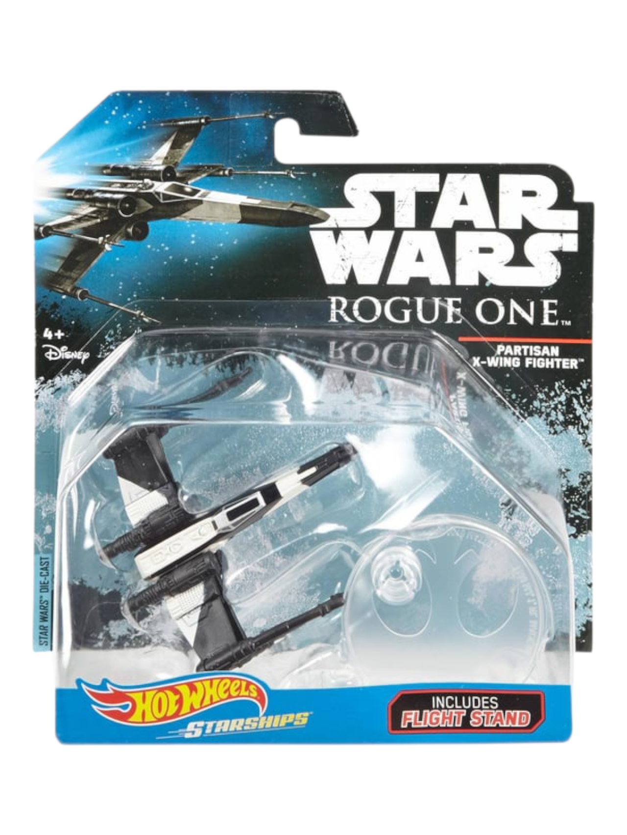 HotWheels Starships Partisan x-Wing Fighter Star wars Rogue One Premium Imported 1:64 Scale