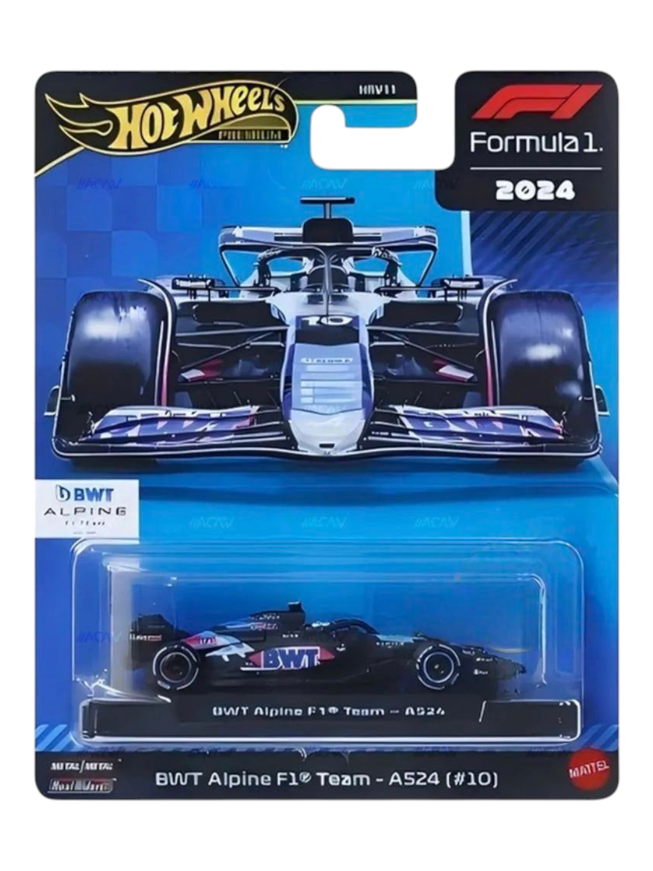 HotWheels Formula 1 2024 BWT Alpine F1 Team - A524 (#10) Imported Premium 1:64 Scale