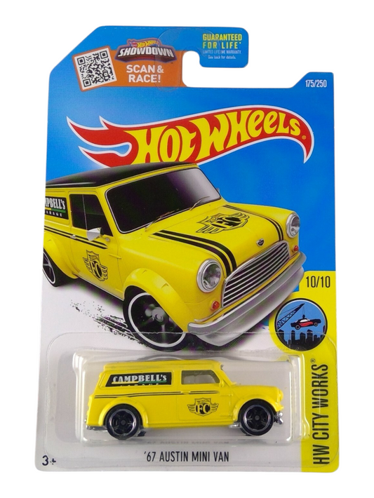 HotWheels 67 Austin Mini Van Imported Mainline 1:64 Scale