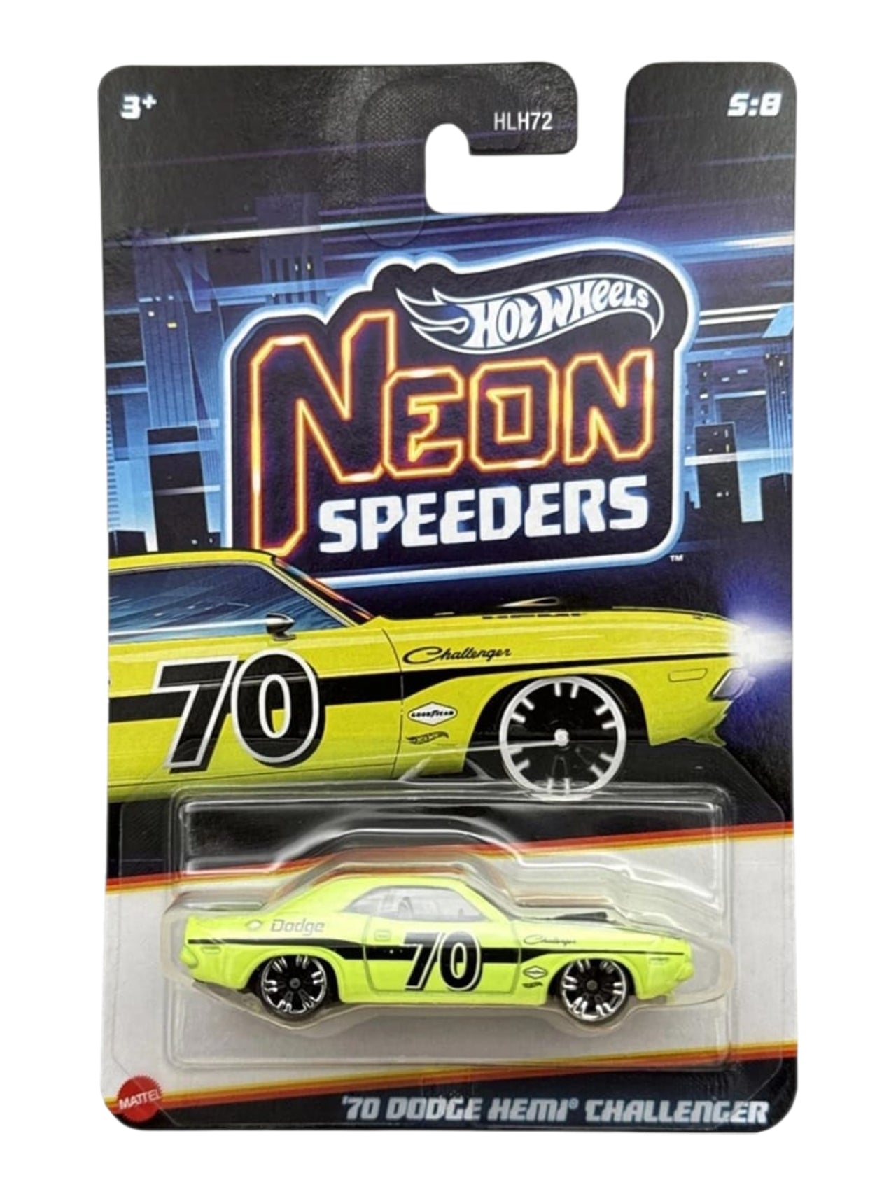 HotWheels Neon Speeders Set of 10 Mini Cars In Box Imported 1:64 Scale ( HLH72-955F )