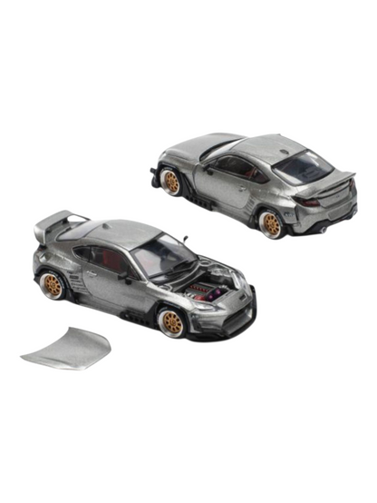 Pop Race Pandem Silver New Tooling GR86 PR64-235 1:64 Scale