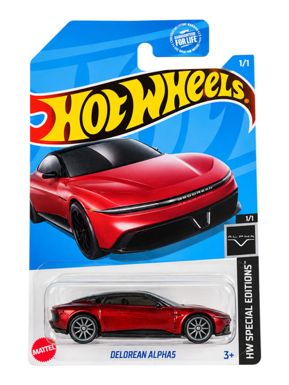 Hotwheels "DMC DELorean Alpha5 Imported Mainline RLC Special Edition 1:64 Scale