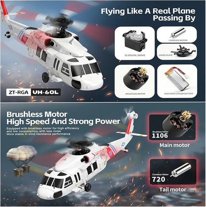 Aircraft UH-60L Black Hawk K270 Rescue Helicopter ( RC ) 2.4GHz remote control automatic height stabilization Rechargeable Battery USB Charging Cable 1:32 Scale ( K270 )