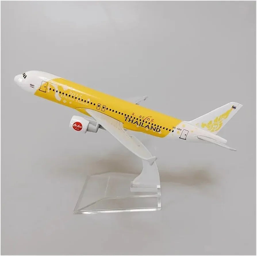 Aircraft THAILAND AIRBUS A380 Passenger Aircraft Plane Diecast Airplane Model 16cm Diecast Airplane Model Plane Aircraft Yellow 16cm No 118.