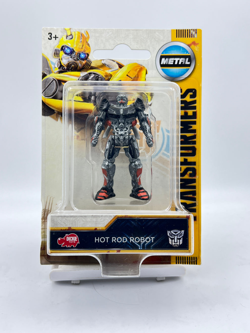 Metal hot rod robot transformers