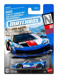 Matchbox 2023 Chevy Corvette Z06 Convertible DÉCAPOTABLE Imported Mainline Card Art 1:64 Scale
