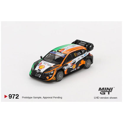 Mini GT #972: Hyundai i20 N Rally1 #11 2023 Rally Croatia Power Stage Winner 1:64 Scale