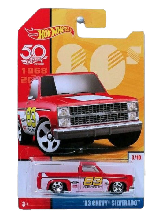 Hotwheels 80s '83 chevy silverado imported card art mainline 1:64 Scale