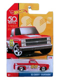 Hotwheels 80s '83 chevy silverado imported card art mainline 1:64 Scale