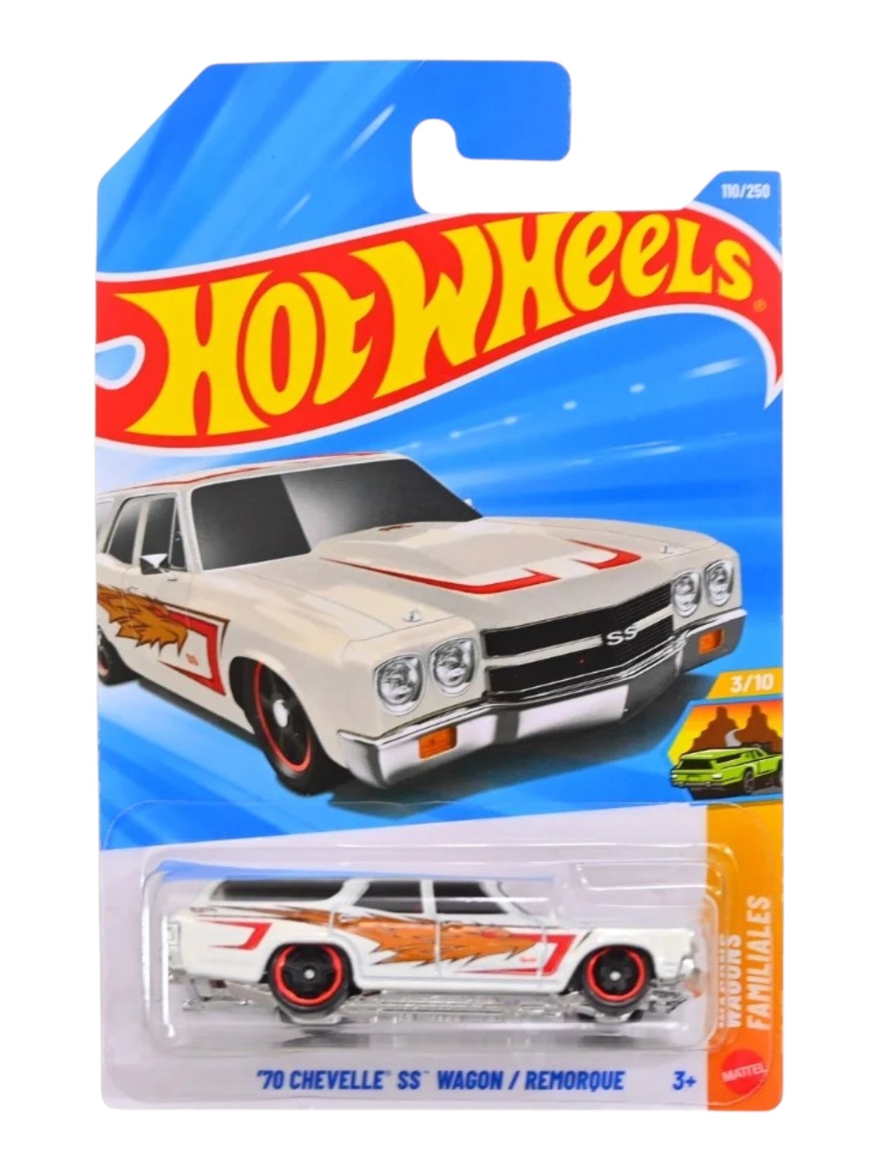 HotWheels 70 Chevelle ss Wagon/Remorque Imported Mainline 1:64 Scale