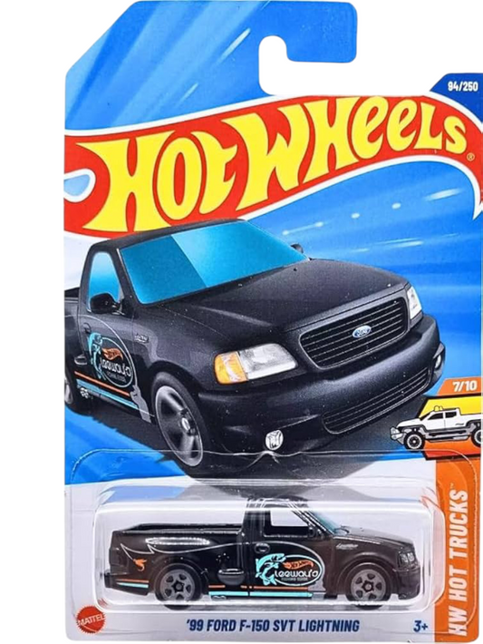 HotWheels 99 FORD F-150 SVT LIGHTNING Imported mainline 1:64 Scale HYX37-N7C5