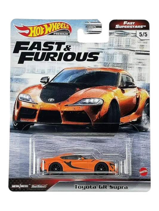 HotWheels Fast Superstars Fast and Furious Toyota GR Supra Imported Premium 1:64 Scale