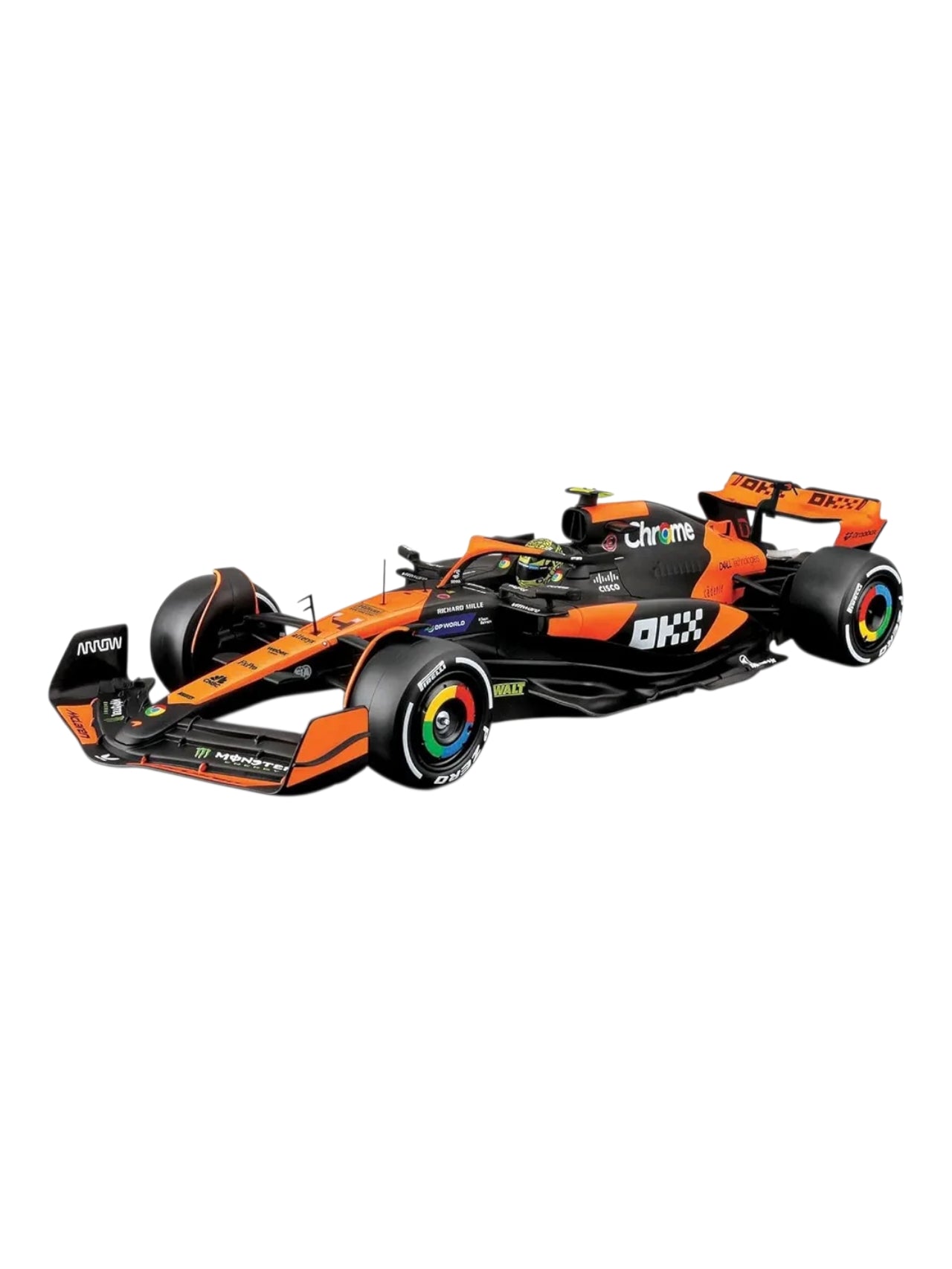 Bburago Mclaren Mcl38 Miami Grand Prix 2024 ( F1 ) No 4.Lando Norris 42 Parts Plastic Stand Included Imported 1:24 Scale