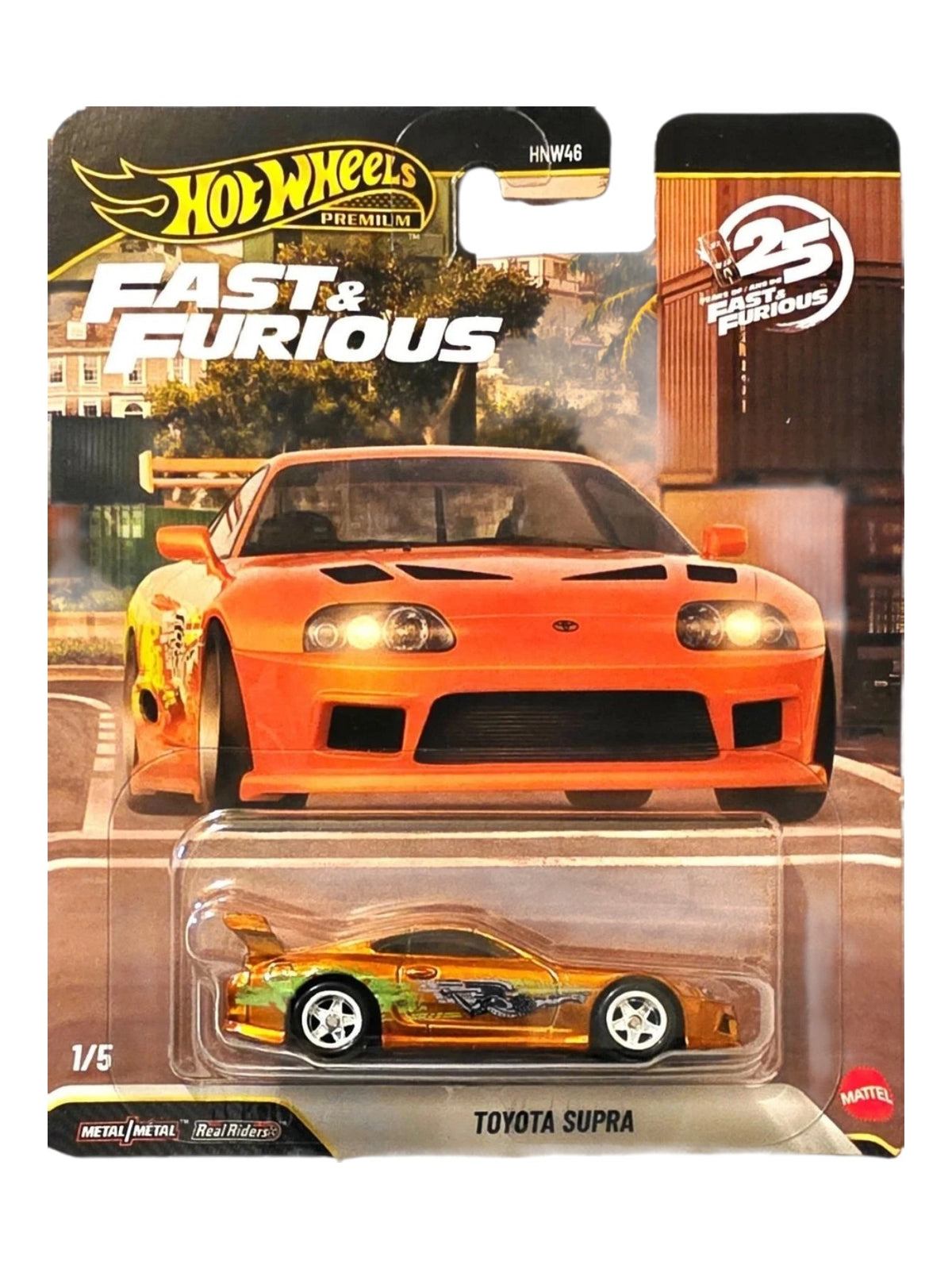 HotWheels Fast and Furious 'Toyota Supra' Imported Premium 1:64 Scale (Chase Piece with Protector)