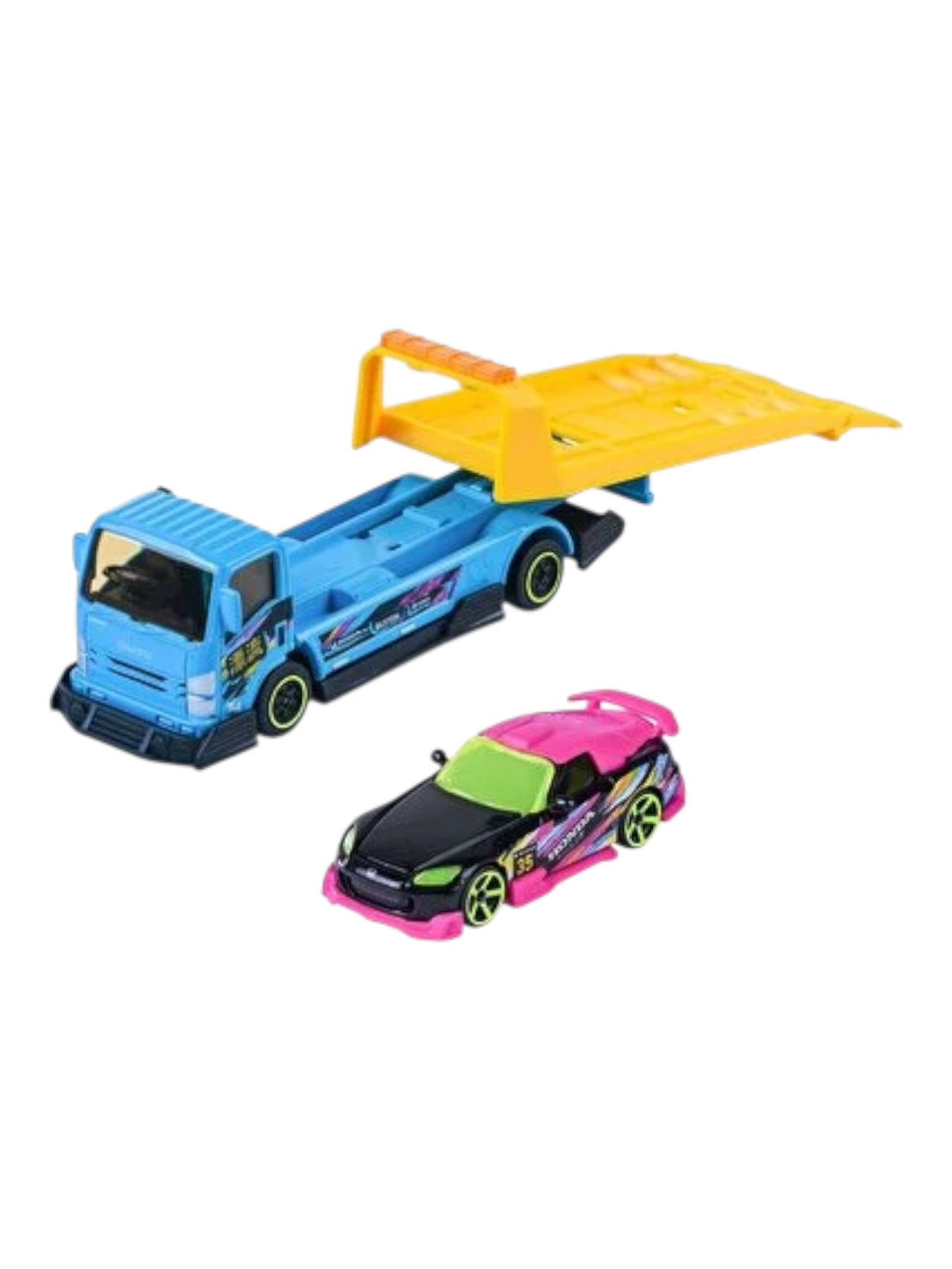 Majorette JDM Legends Tuning Transporter Isuzu NPR + Honda S2000/ 1:64 Scale / Code- 8504103000
