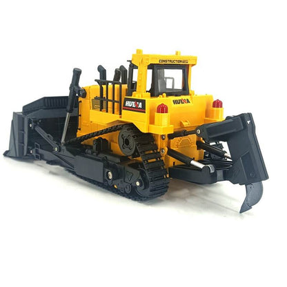 Huina Toys 1554 Remote Control RC Bulldozer Remote Distance 30 - 40 Meters Play Time 20 minutes Charging Time 180 minutes 3.7V 900mAh Rechargeable Battery (Included) 1:16 Scale