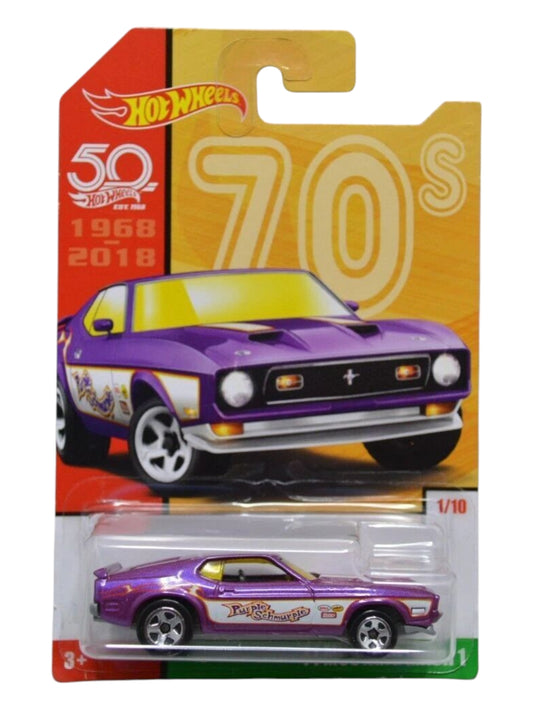Hotwheels '71 mustang mach 1 imported card art mainline 1:74 scale