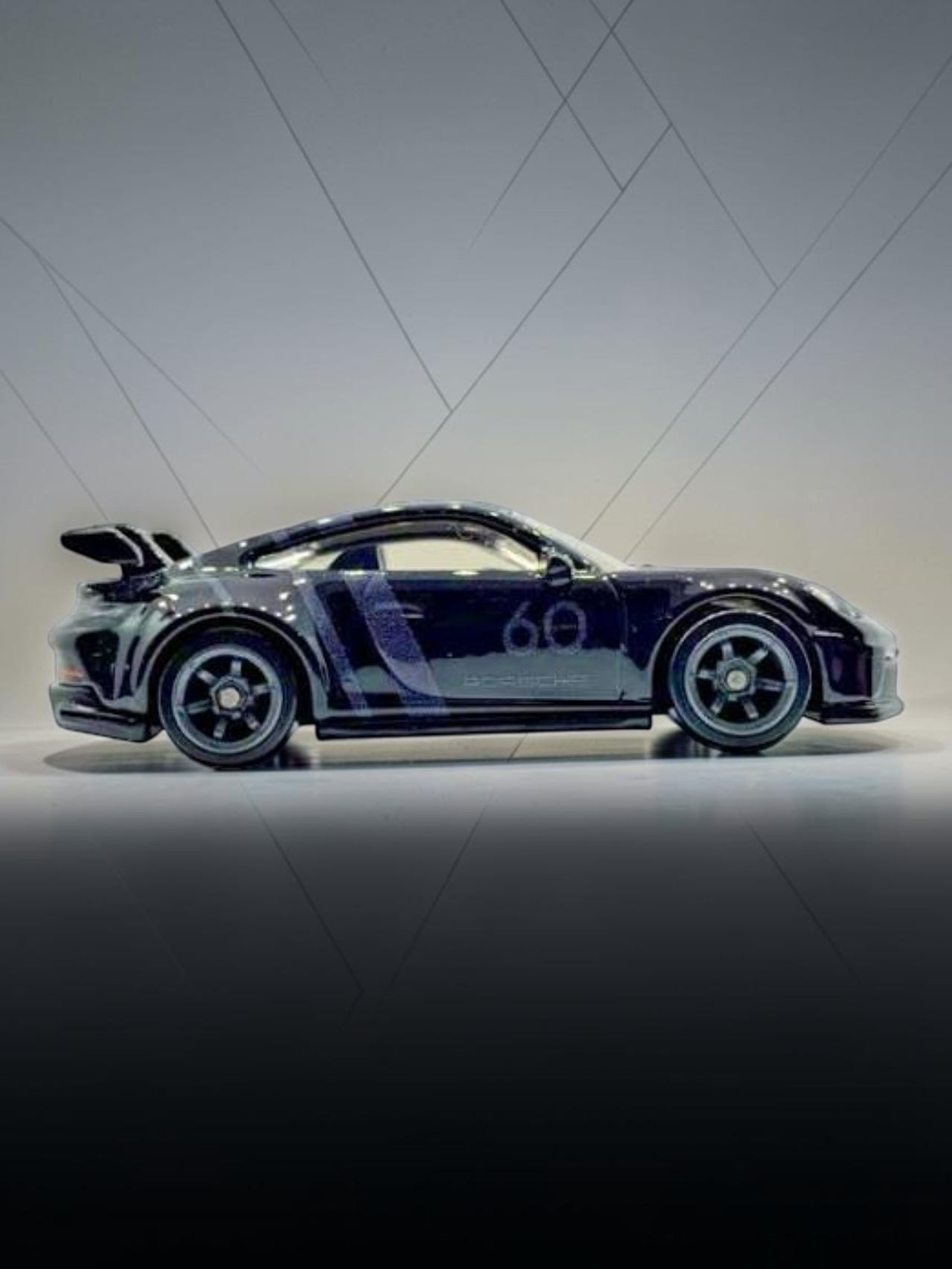 Hotwheels Premium Car Culture 2023 Speed Machines - Porsche 911 GT3 (Black) - 0/5 Chase 1:64 Scale