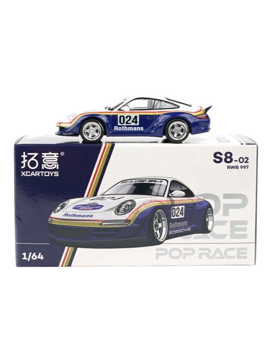 Xcartoys Pop Race RWB 997 S8-02 1:64 Scale