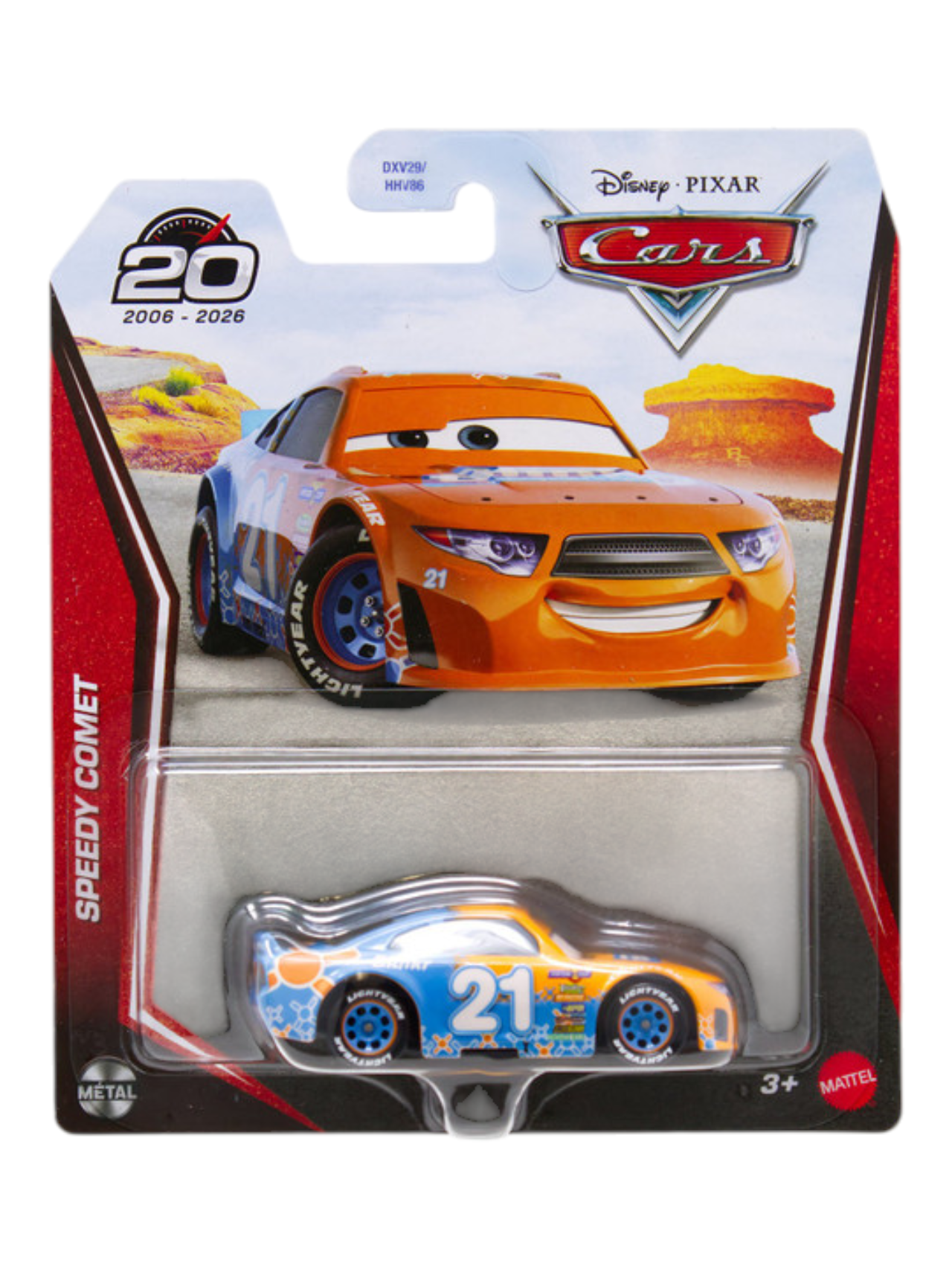 Disney Pixar Cars Speedy Comet Die-Cast Metal Car | 20th Anniversary Edition 1:55 Scale