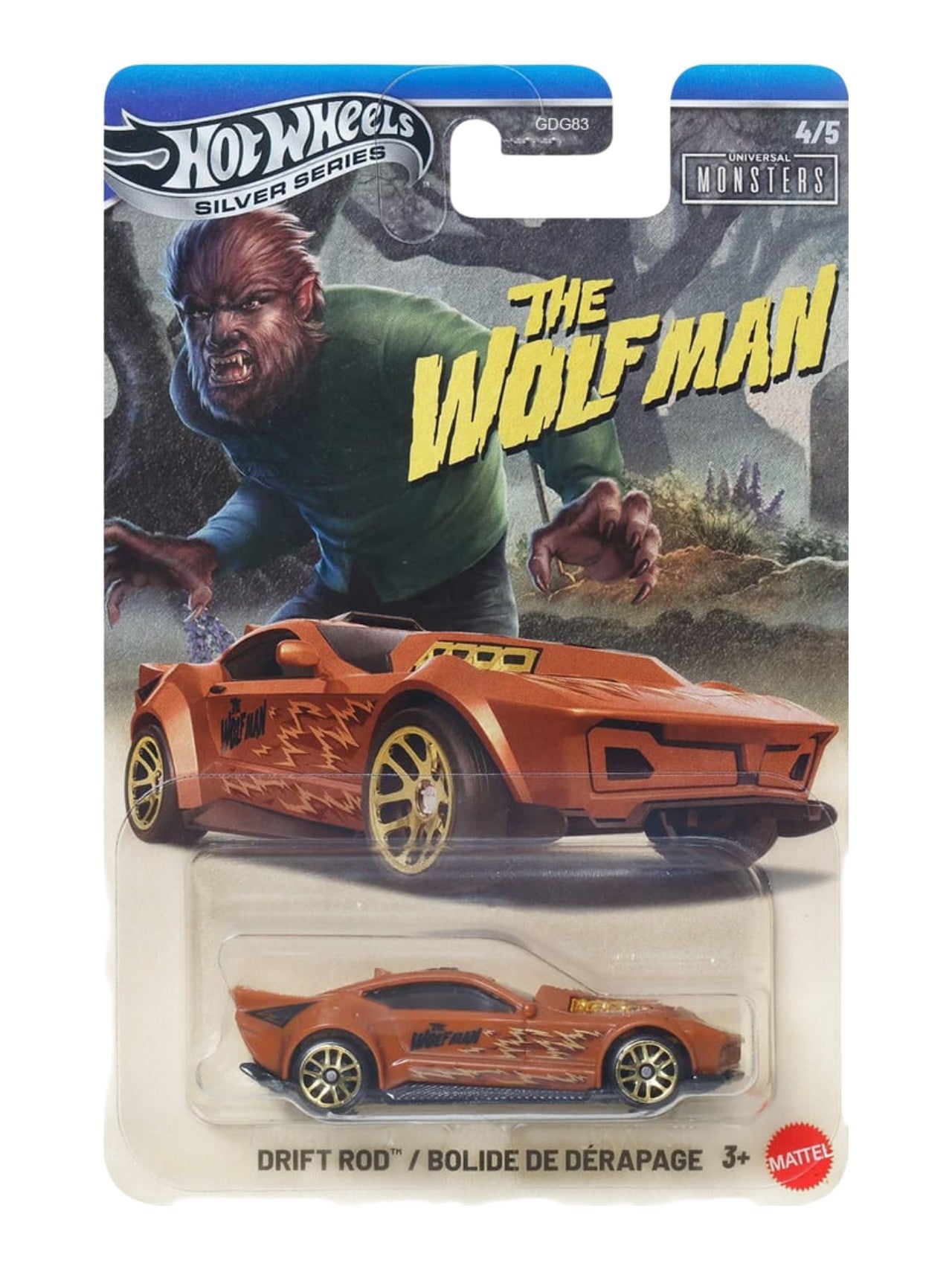 HotWheels Silver Series Monster Diecast Model Set Of 5 1:64 Scale Diecast Model