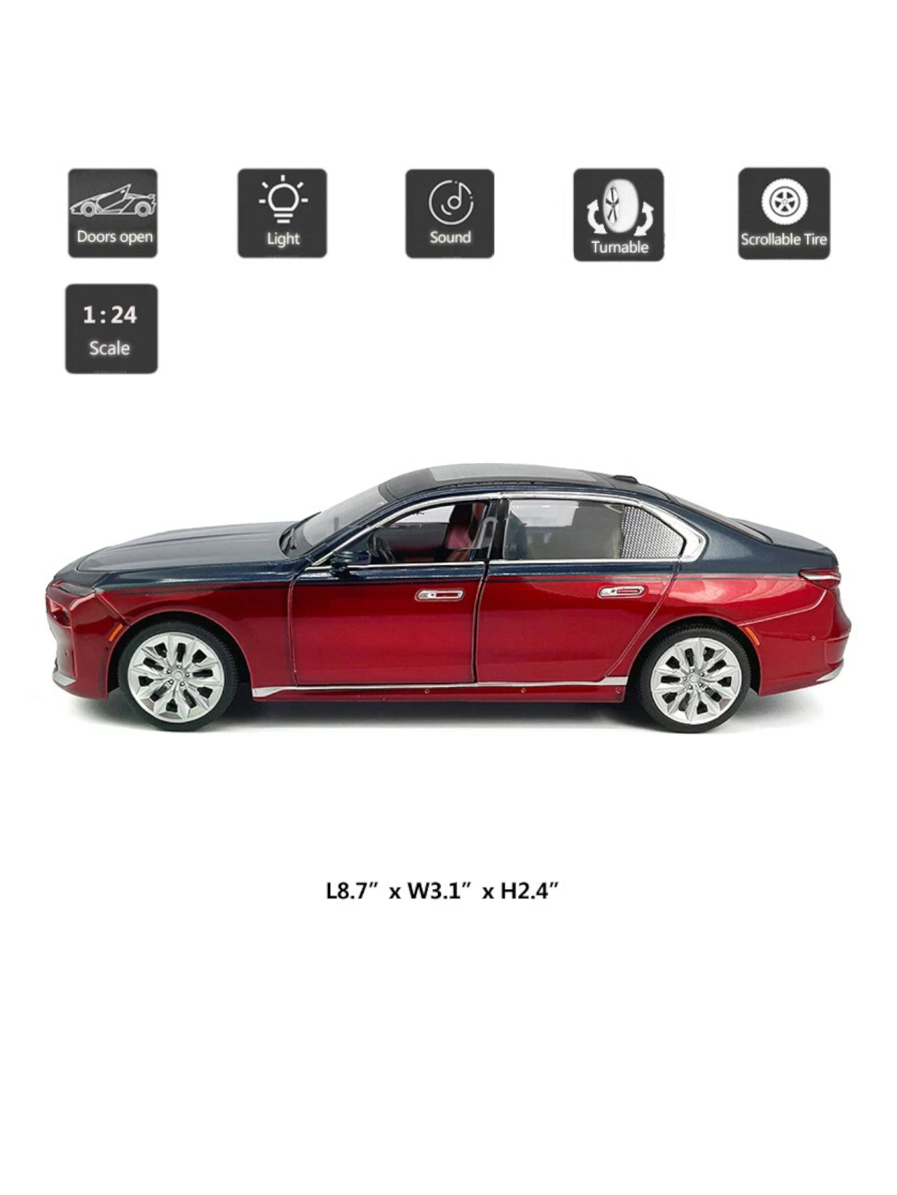 CCA BMW i7 1:24 Scale Diecast