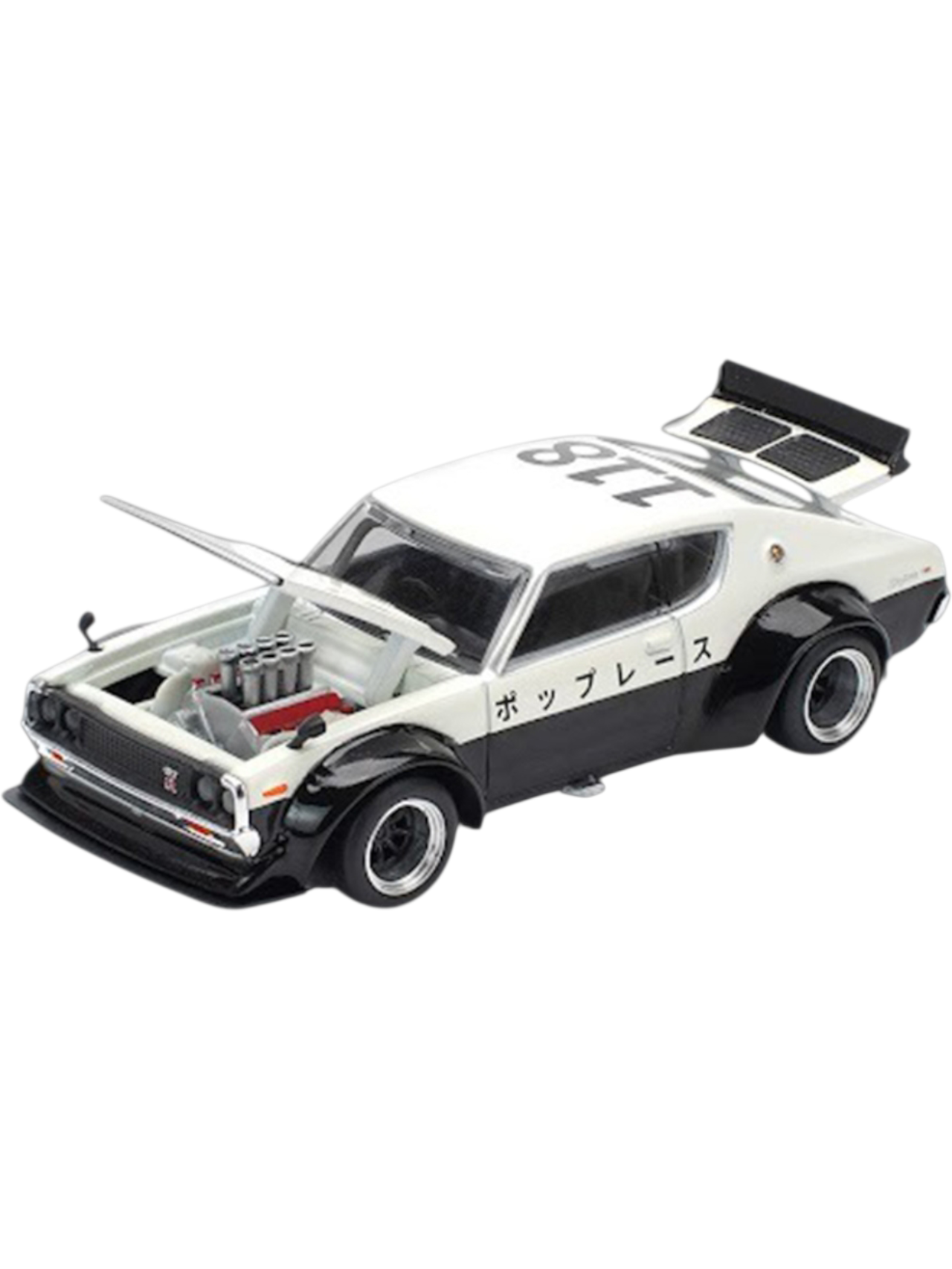POP RACE Nissan Skyline KPGC110 Kenmeri 1:64 Die-Cast Car Model | PR64-252