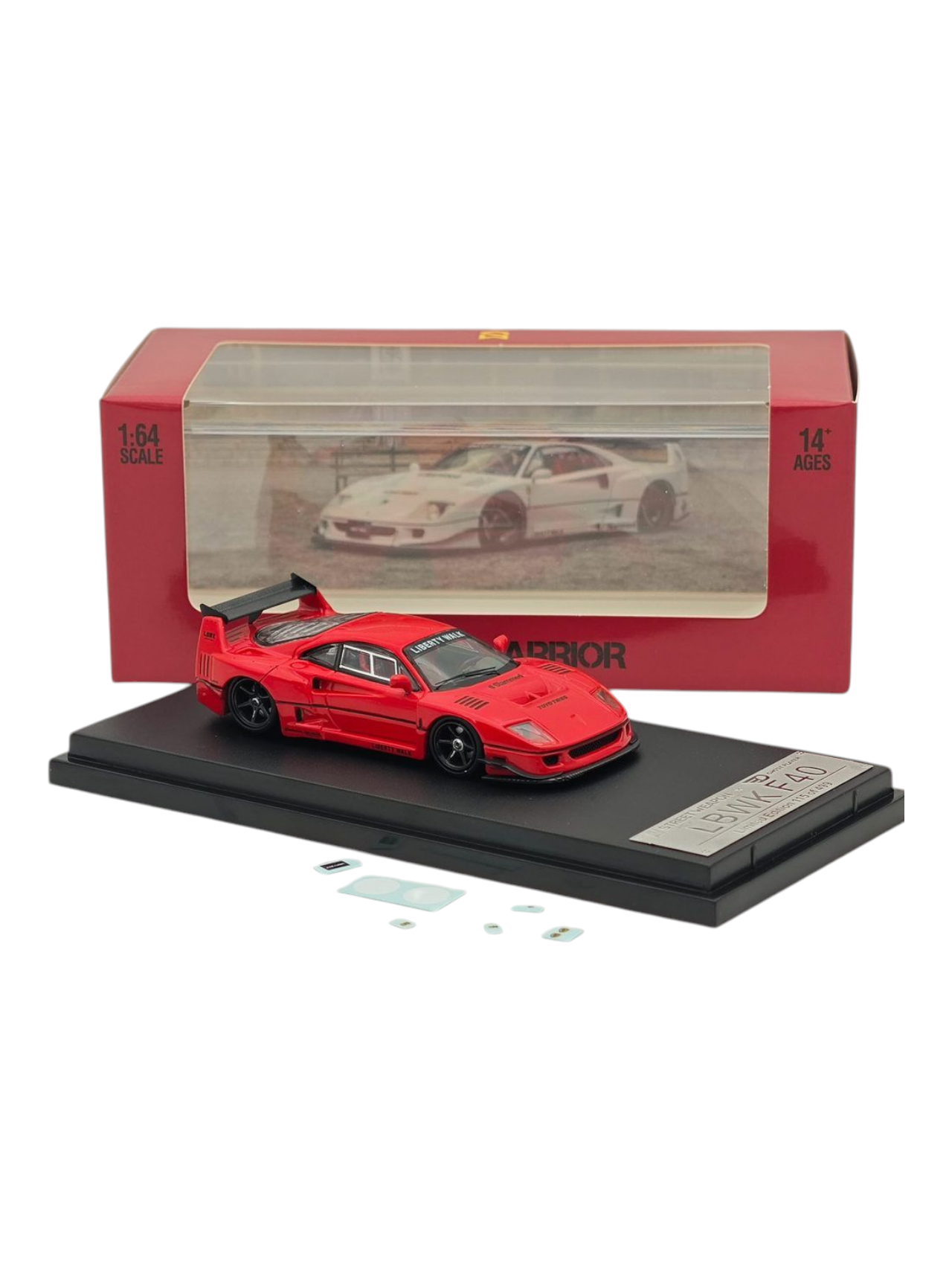 Street Warrior LBWK F40 Premium Diecast 1:64 Scale (With Acrylic Case)