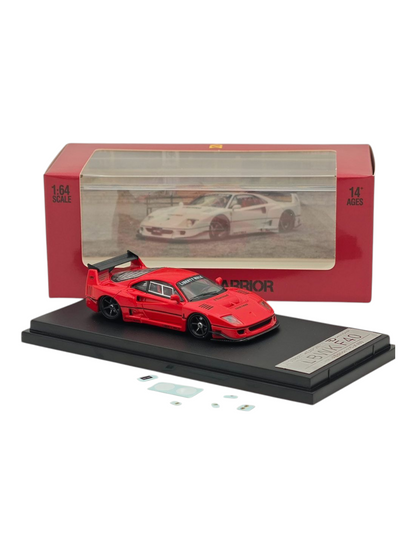 ■1/64【LBWK F40 STREET　WARRIOR】RED➕WHITE Street Warrior LBWK F40 Premium Diecast 1:64 Scale (With
