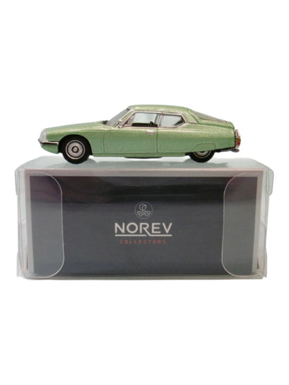 NOREV "Citroën SM 1972 Silver Green Metallic Diecast Model Car 1:87 Scale