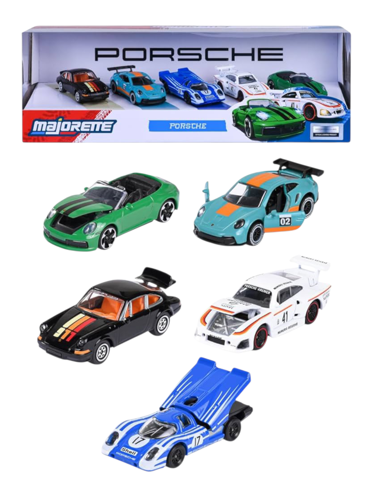 Majorette porsche premium car opening parts suspension 1:64 Scale 8502105002