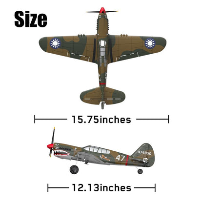 XK A220 P-40 Fighter 3D-6G Mode Uses 6 Axis Gyro Automatic Stabilization Mode 2.4 ghz 4Ch Radio Control Airplane Aircraft
