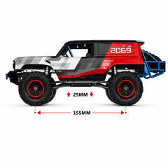 MJX Hyper Go H18P 1:18 Ford Bronco R Brushless 4WD RC remote control playbackRock Crawler