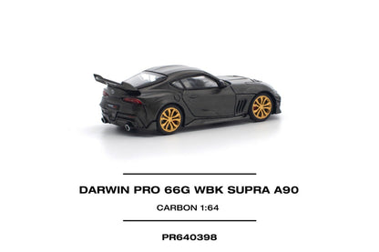 ( PR640398 ) Pop Race DARWIN PRO 66G WBK SUPRA A90 CARBON EDITION Diecast Model 1:64 Scale
